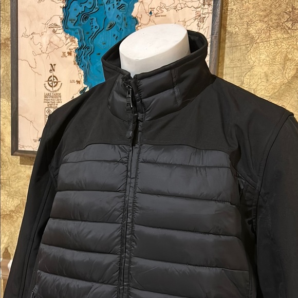 Guess Black Puffer Jacket with Quilted Design. Size XXL - Picture 3 of 13